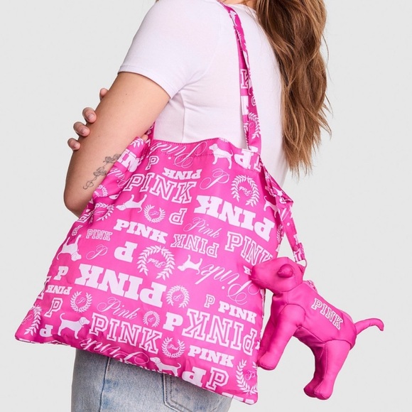 PINK CONVERTIBLE TOTE - Picture 1 of 1